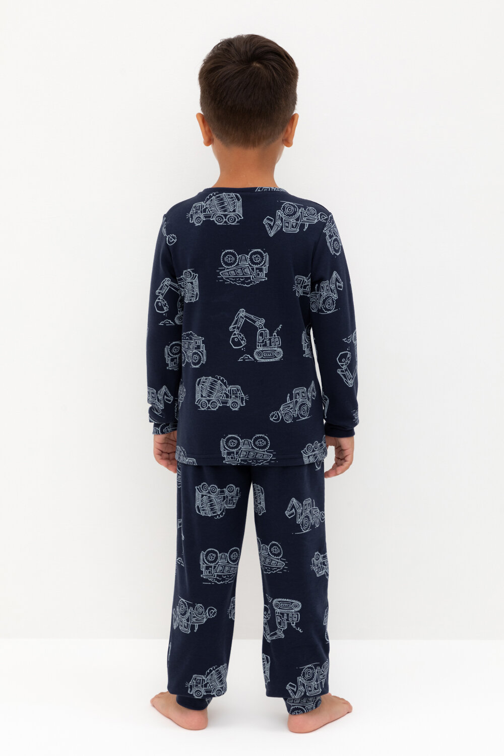 CROCKID Пижама 564988 К 1552 морской синий, дорожная техника