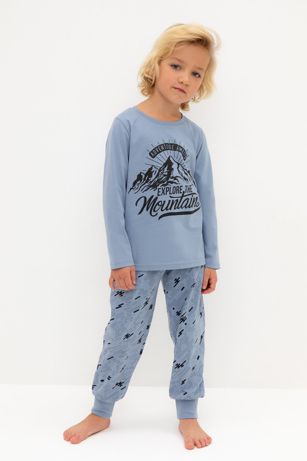 CROCKID Пижама 564992 К 1606 голубой туман, быстрее ветра