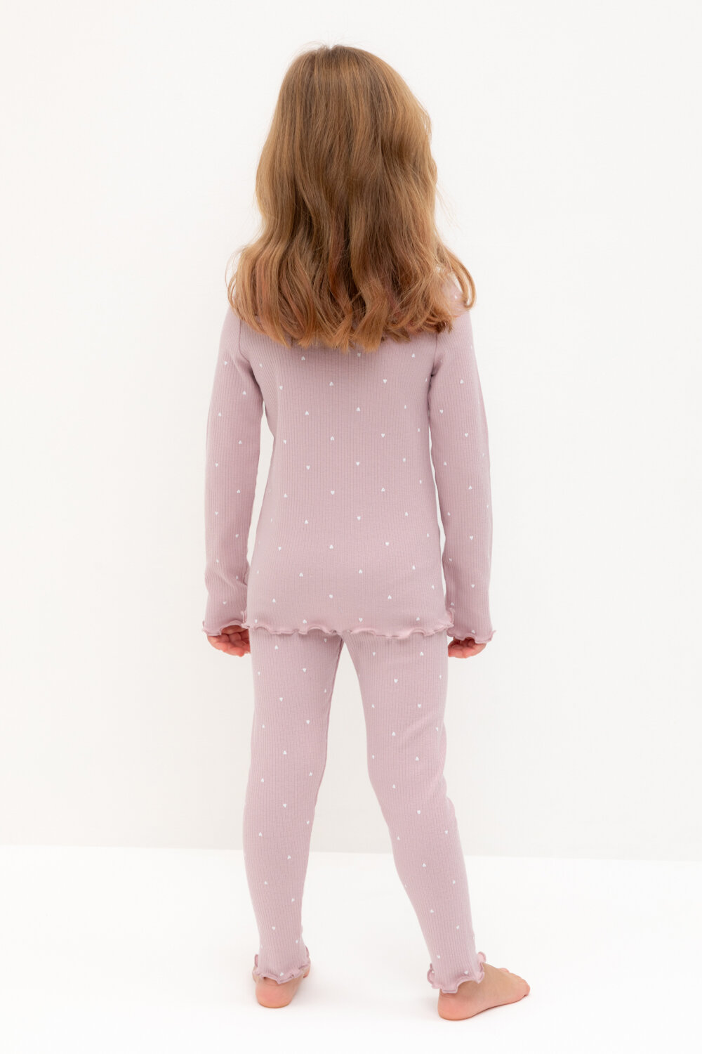 CROCKID Пижама 565005 К 1618 розовый лед, мини сердечки