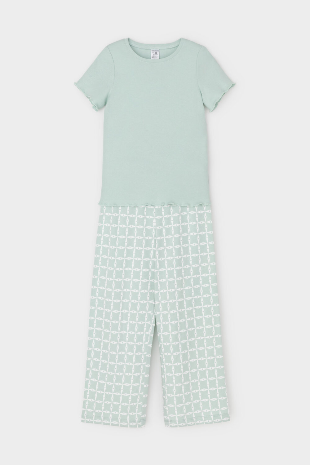 CROCKID Пижама 565008 К 1636 голубая дымка, морская клетка