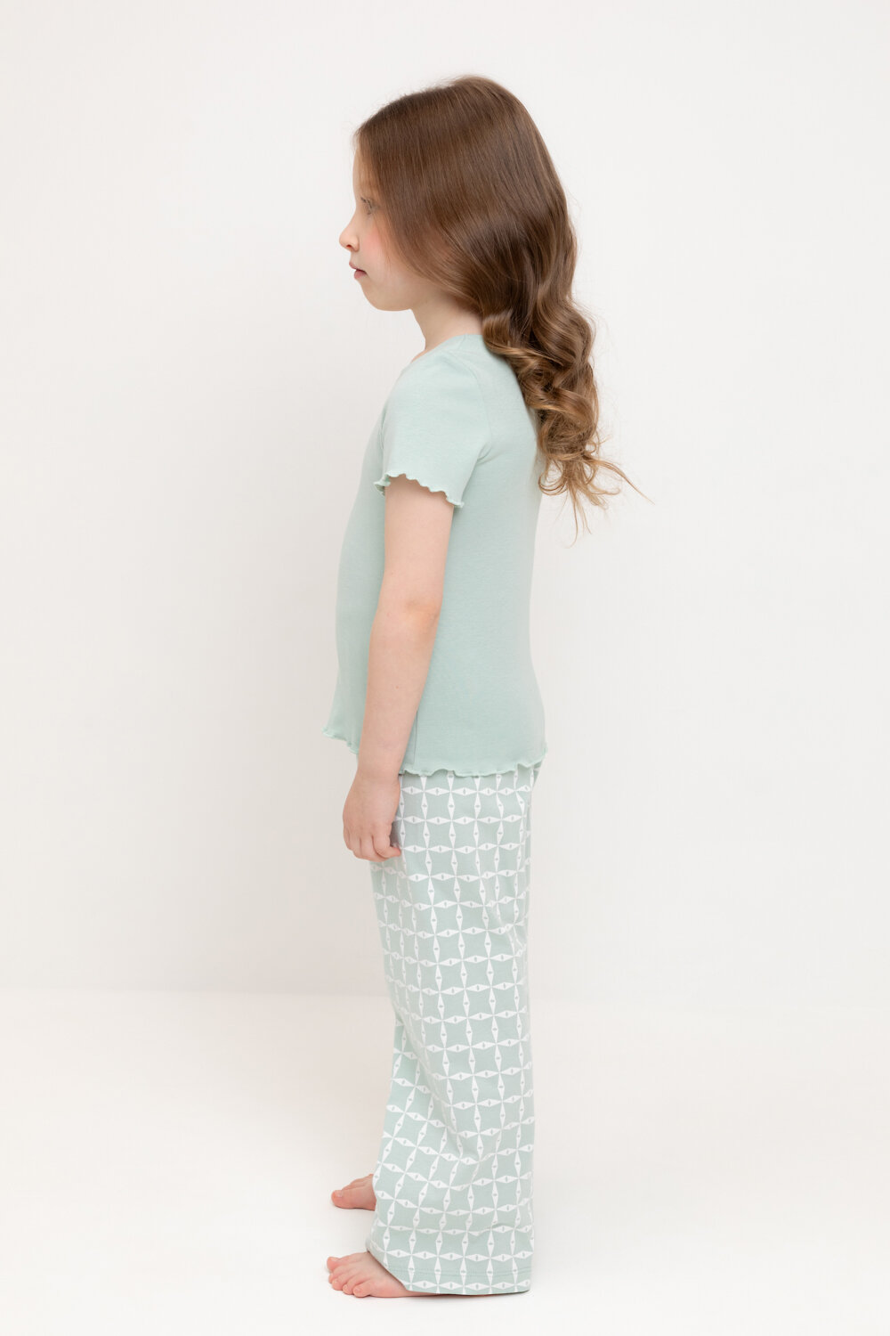 CROCKID Пижама 565008 К 1636 голубая дымка, морская клетка