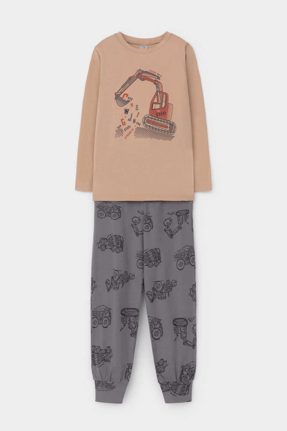 CROCKID Пижама 565011 К 1606 кунжут, дорожная техника
