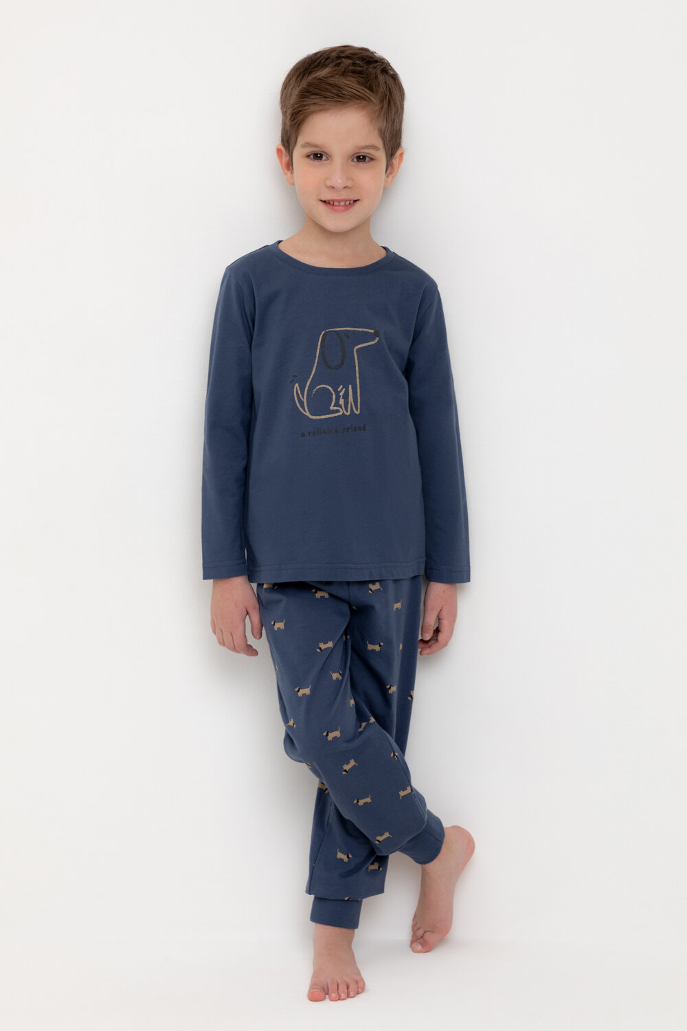 CROCKID Пижама 565012 К 1606 грозовая туча, таксы