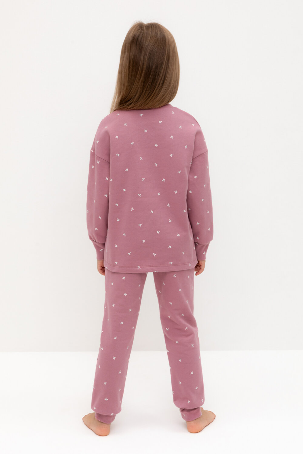 CROCKID Пижама 565023 К 1581 пепельная роза, мини листики