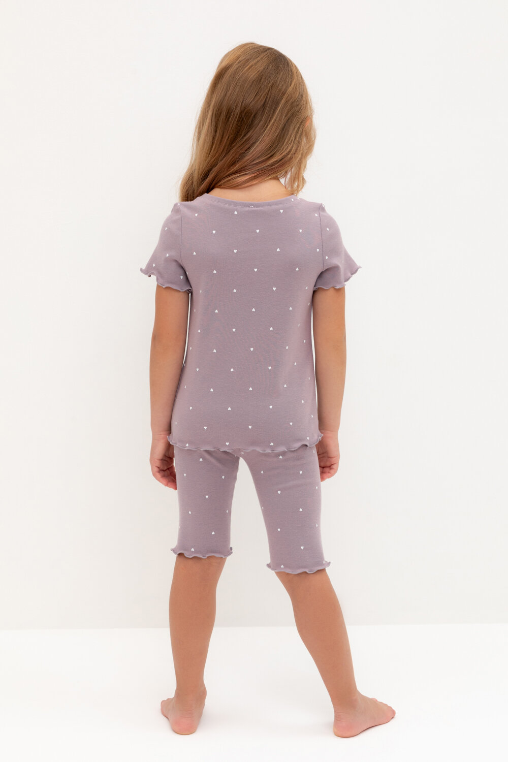 CROCKID Пижама 565025 К 1632 морской туман, мини сердечки