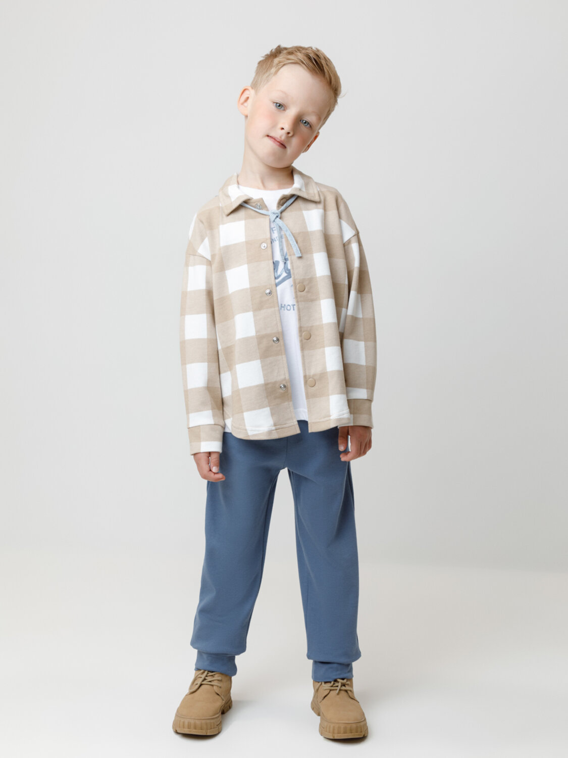 CROCKID Брюки 565047 МП 400882-2уп синий , антрацитовый
