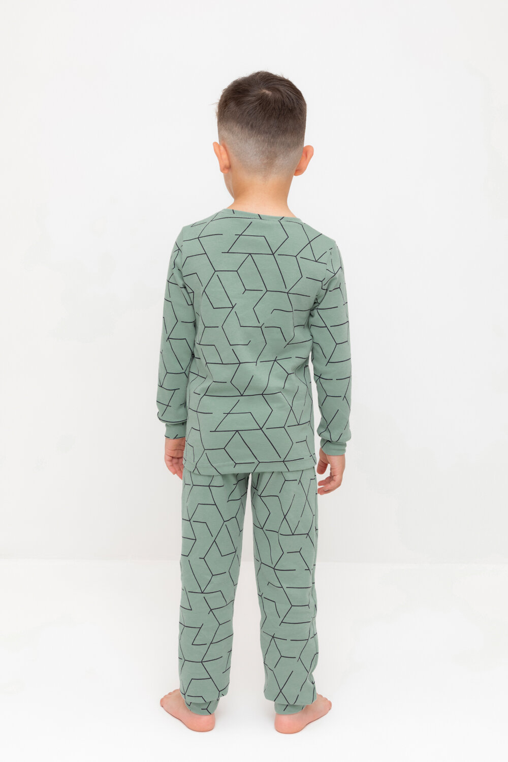 CROCKID Пижама 565053 К 1552 эвкалипт, геометрический рисунок