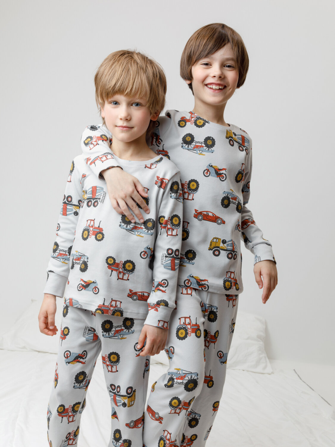 CROCKID Пижама 565054 К 1552 речной перламутр, машины