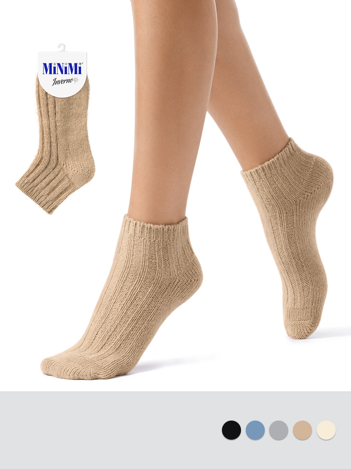 Minimi Носки 565084 MINI INVERNO 3304, PL Beige (Бежевый)