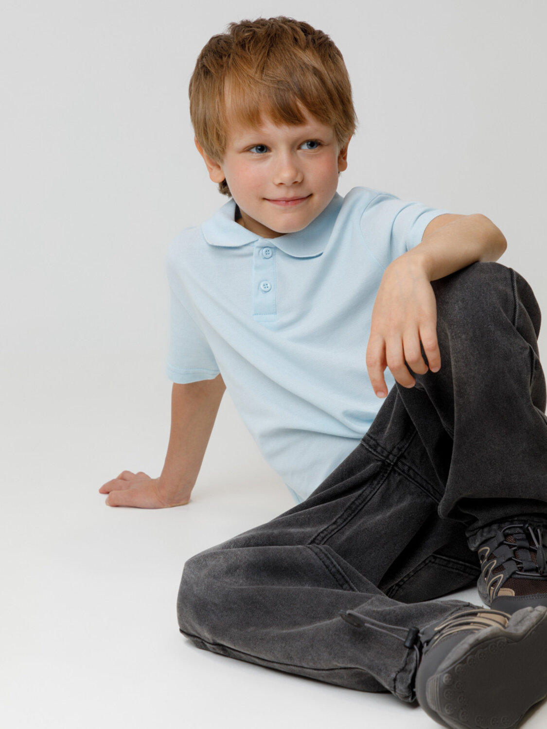 CROCKID Поло 565194 МП 302108 голубой