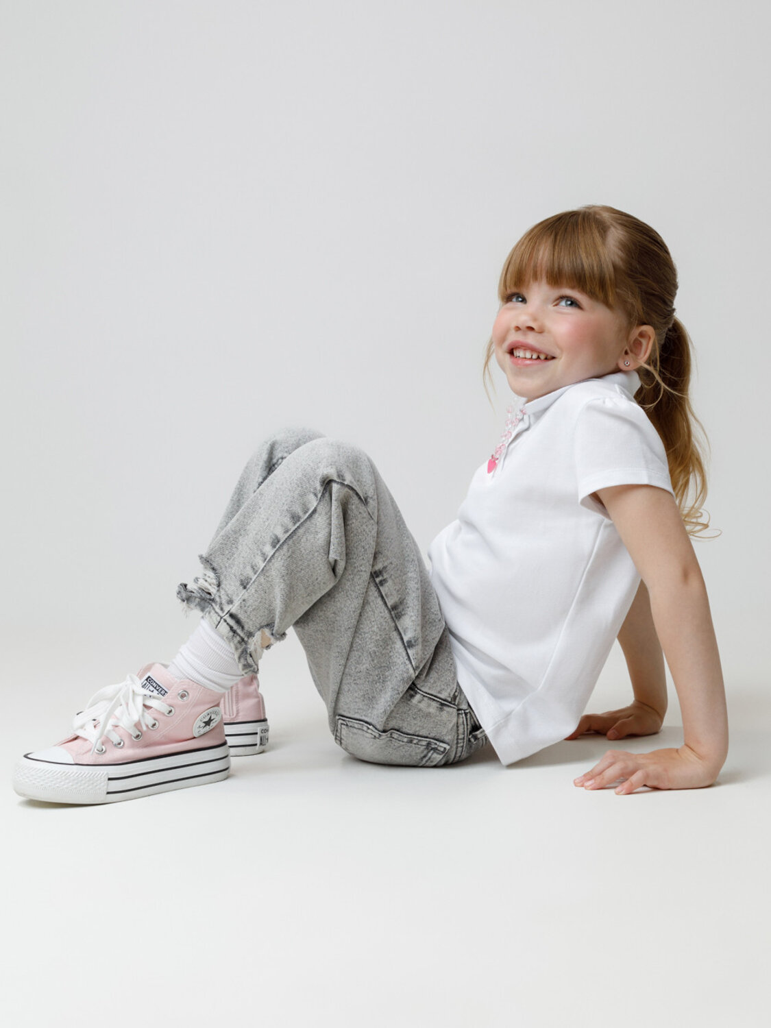 CROCKID Поло 565198 МП 302496 белый