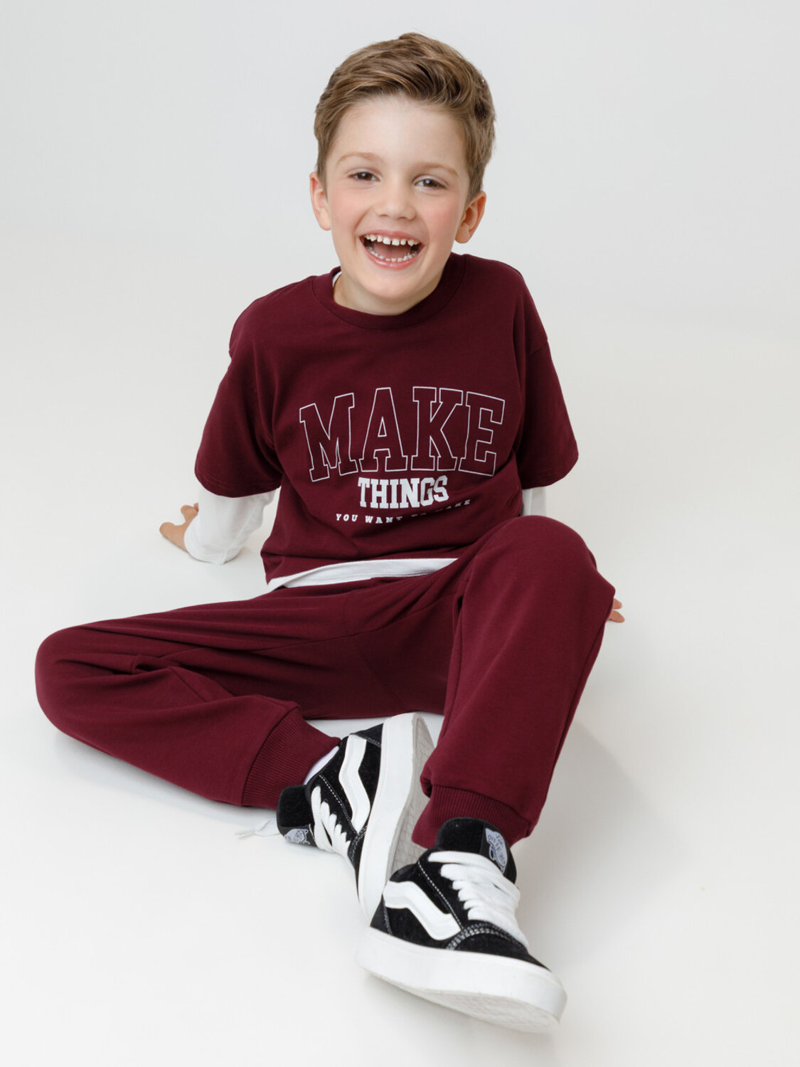 CROCKID Футболка 565210 МП 302889 бордовый