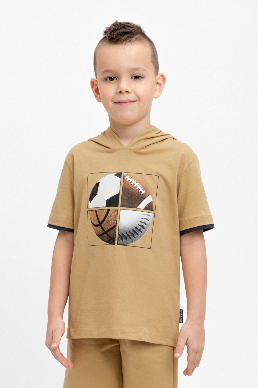 CROCKID Футболка 565371 К 302305 коричневый
