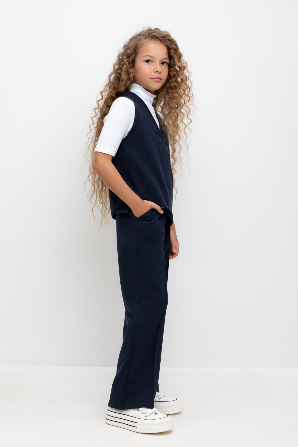 CROCKID Брюки 565381 К 400577 темно-синий