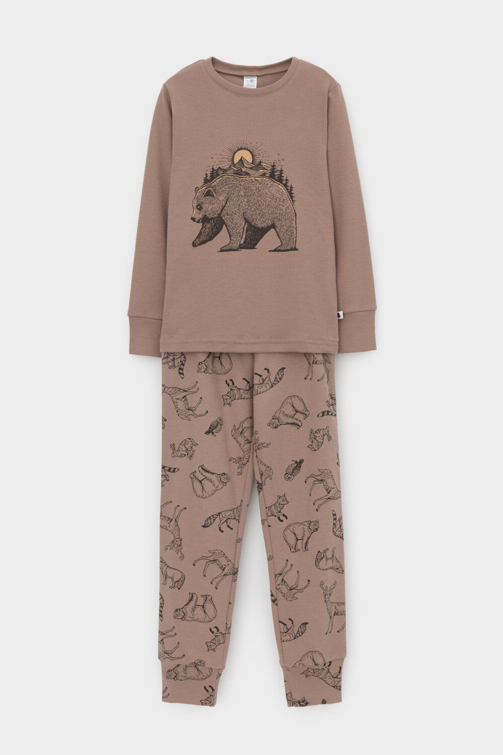 CROCKID Пижама 565403 К 1541 коричневый