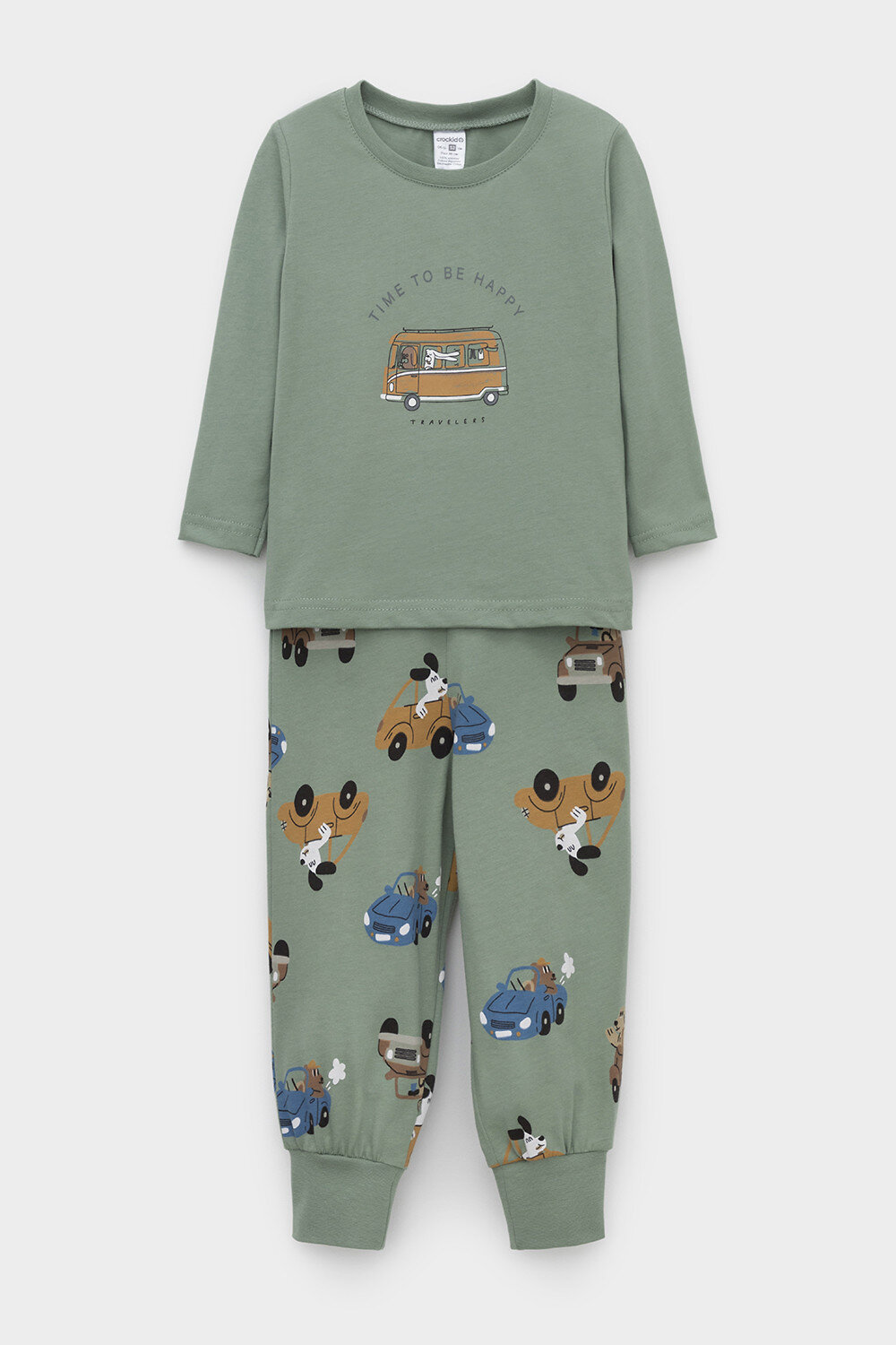 CROCKID Пижама 565484 К 1606 зеленый
