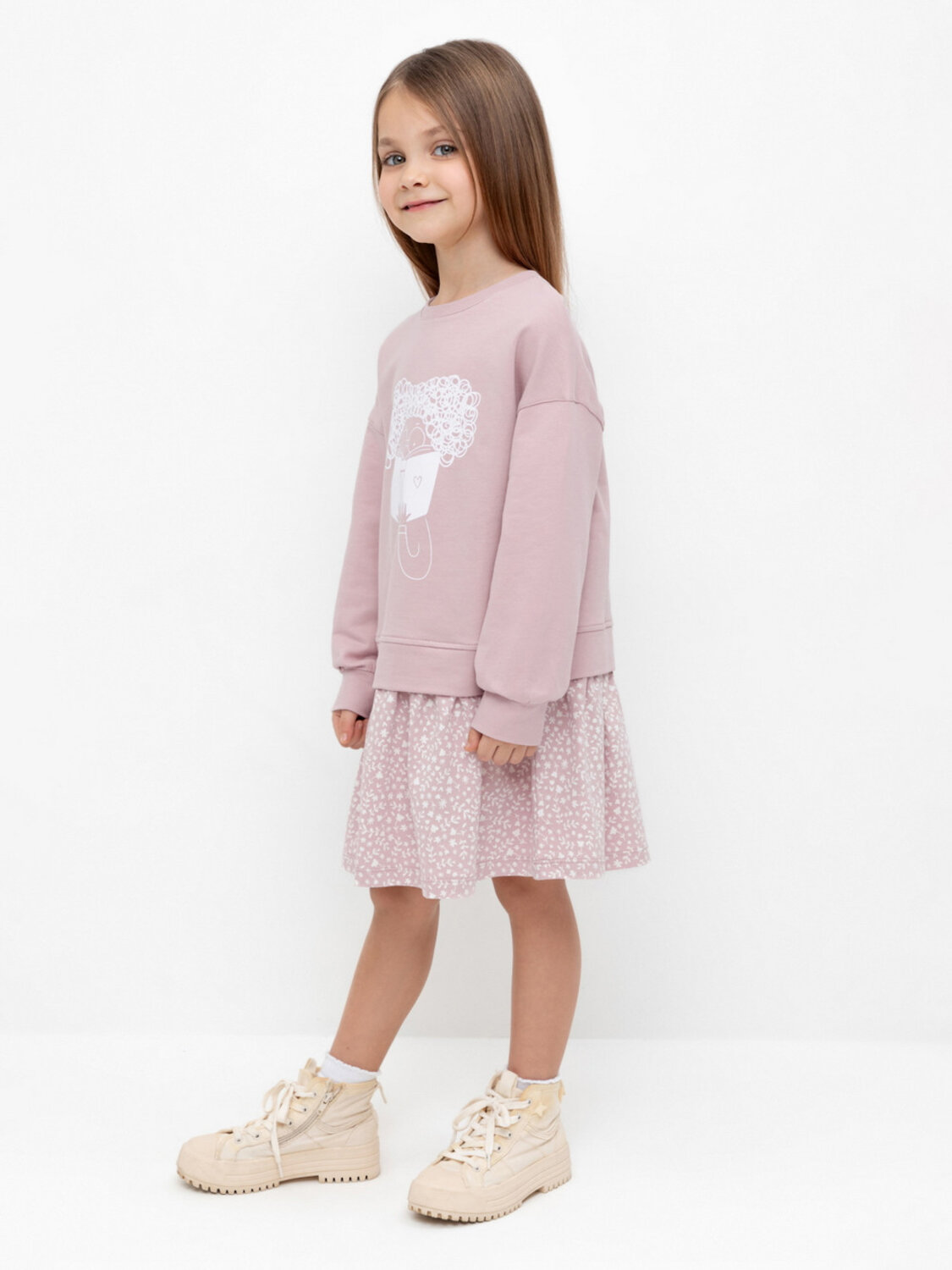 CROCKID Платье 565538 КР 5835 розовый