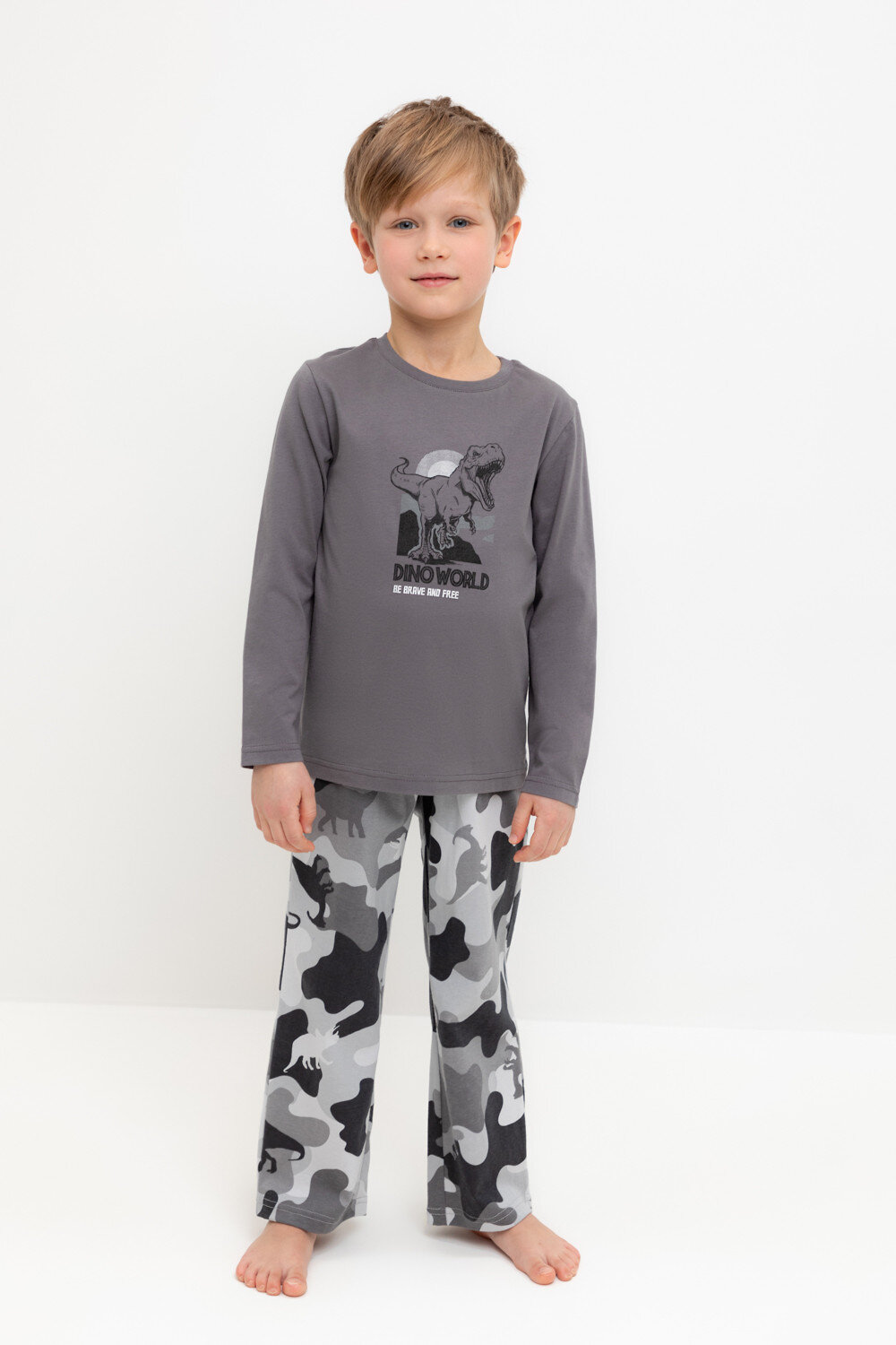 CROCKID Пижама 565565 К 1600 темно-серый