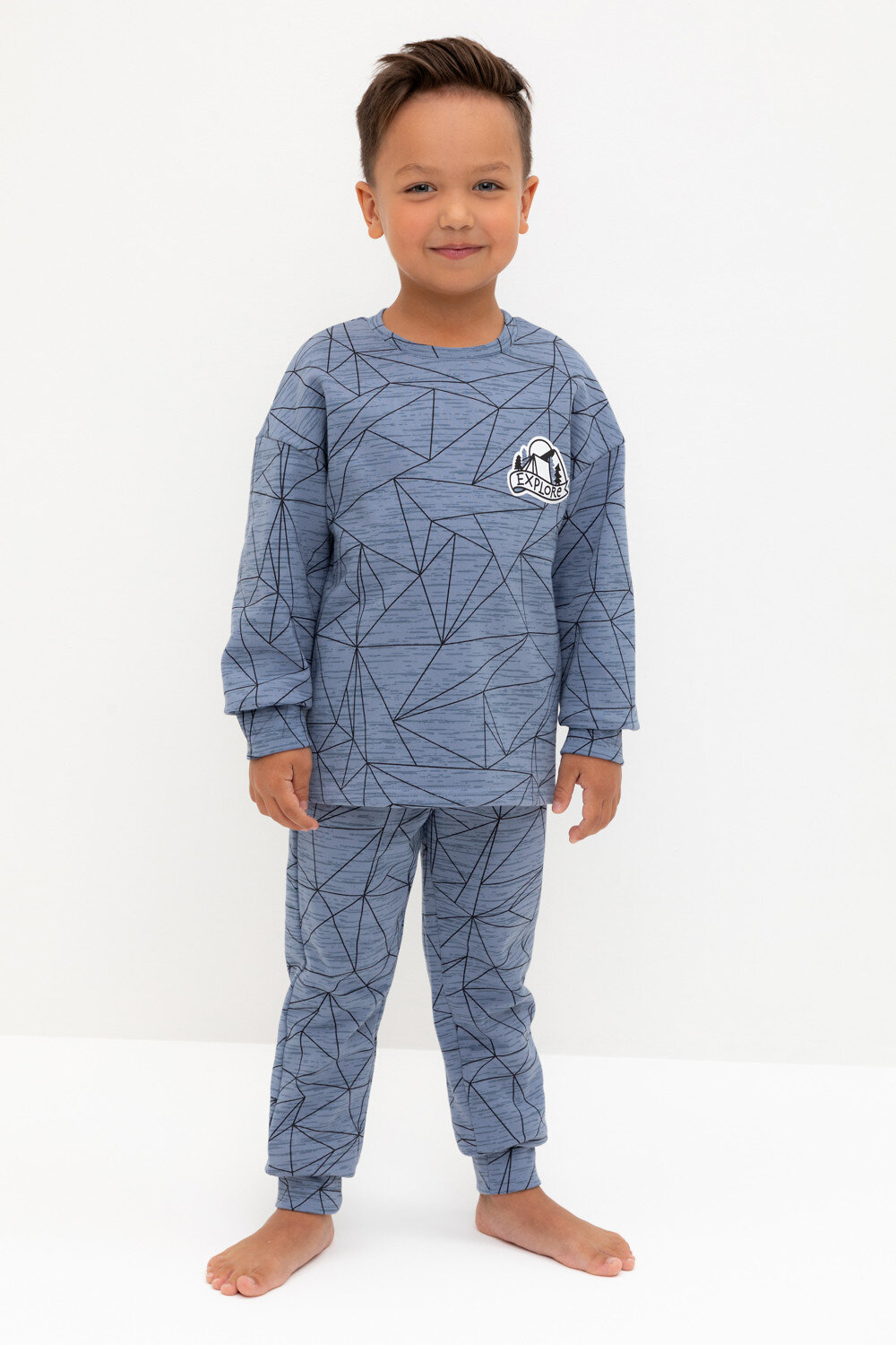 CROCKID Пижама 565616 К 1581 голубой