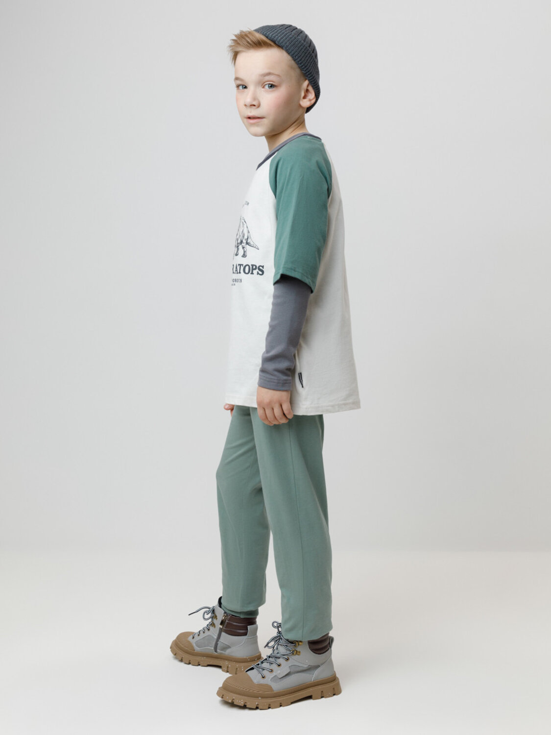 CROCKID Брюки 565672 КР 400633-1 зеленый