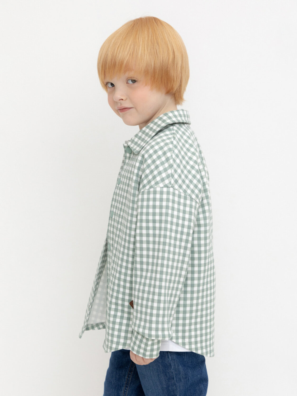CROCKID Рубашка 565680 КР 302567 зеленый