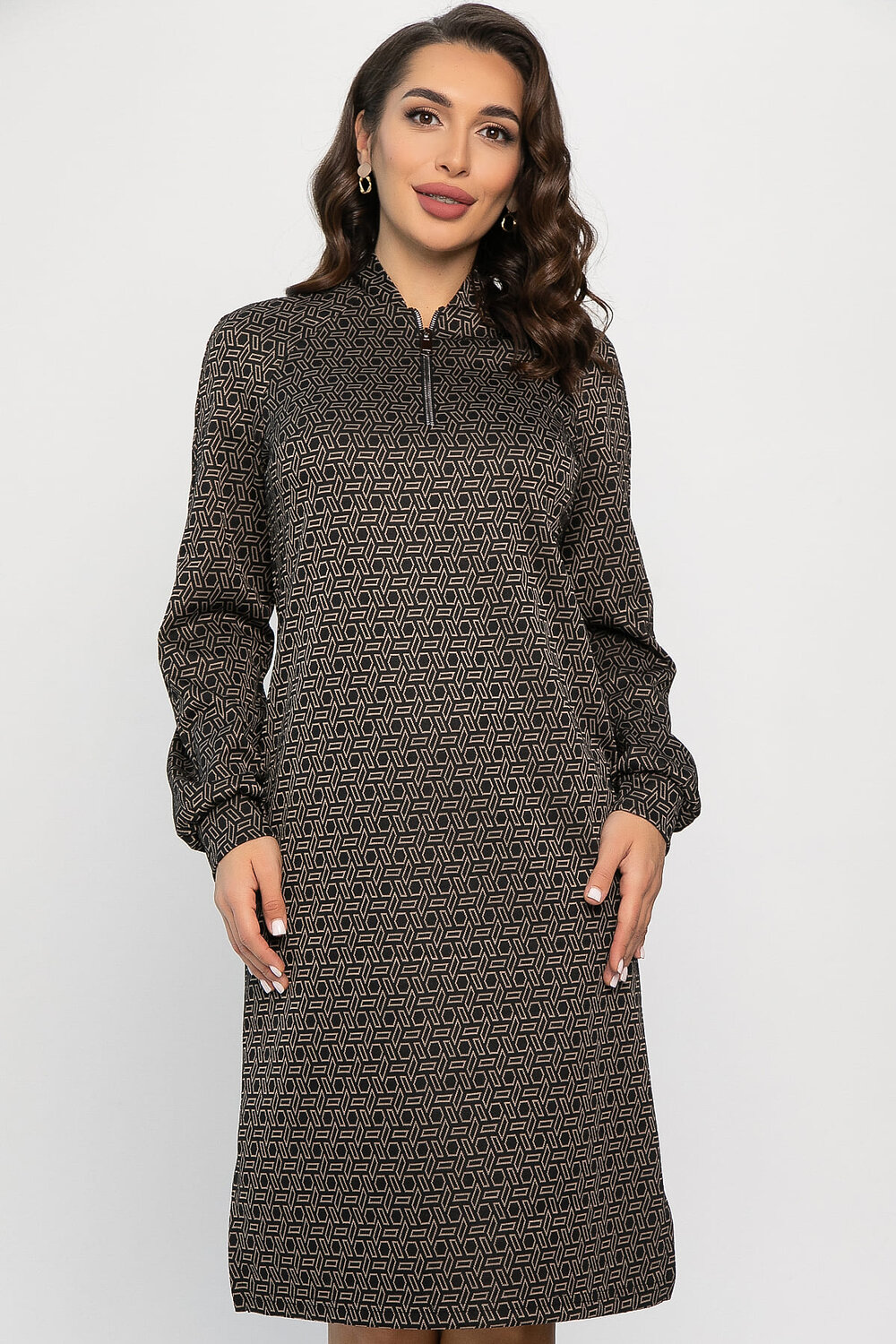 LT Collection Платье 565756 П13749-19М черный/бежевый