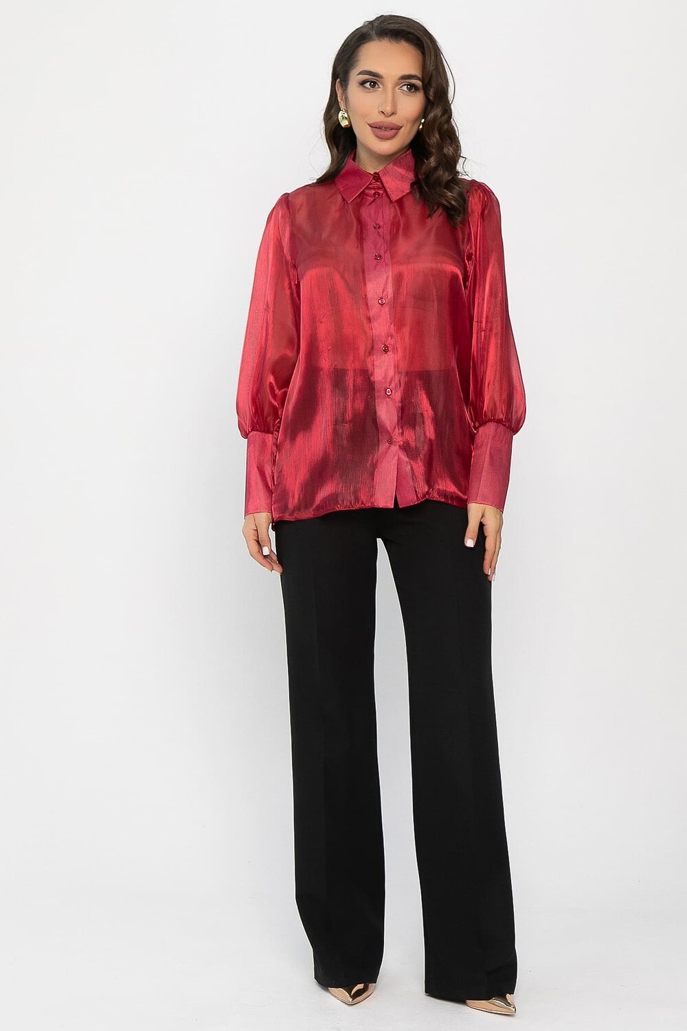 LT Collection Блуза 565757 Б14316-34М красный