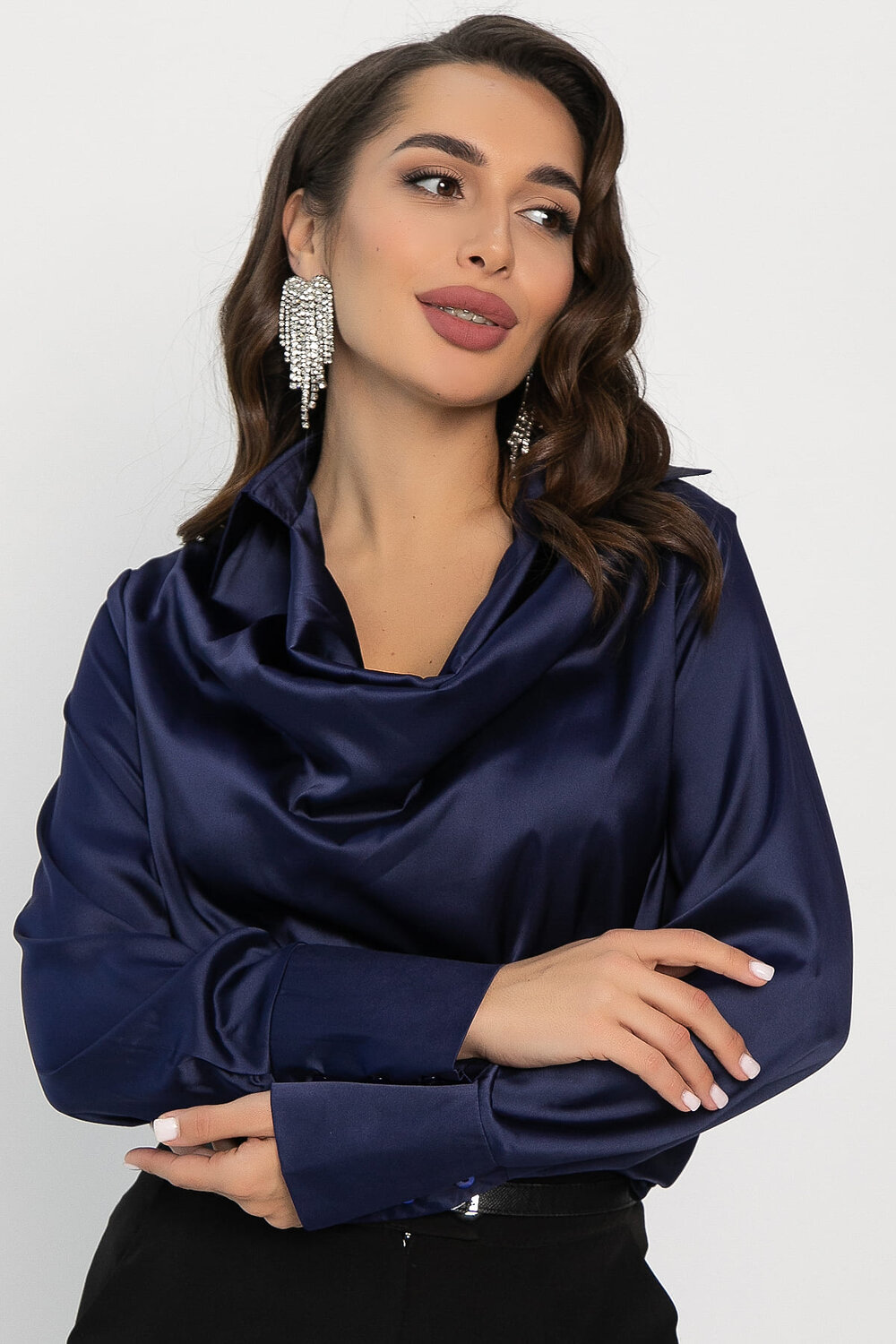 LT Collection Блуза 565766 Б14381-34М синий