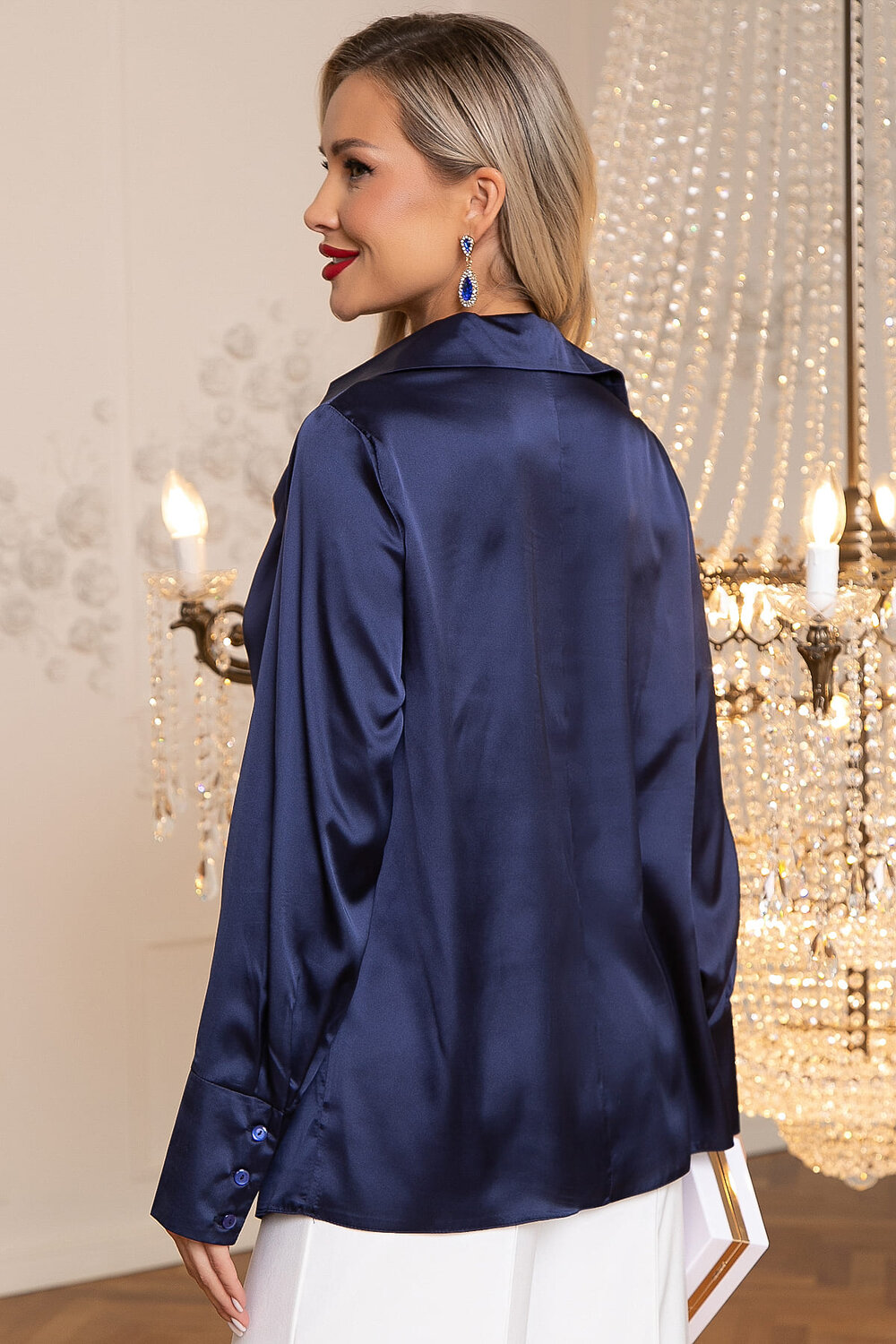 LT Collection Блуза 565766 Б14381-34М синий