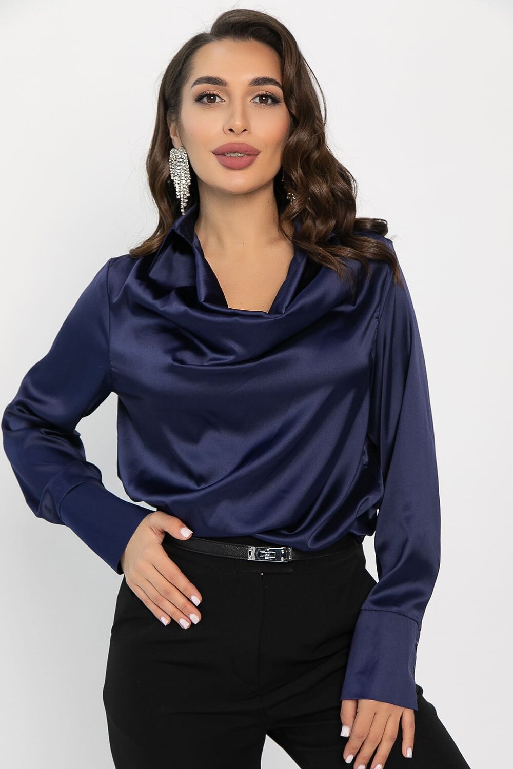LT Collection Блуза 565766 Б14381-34М синий