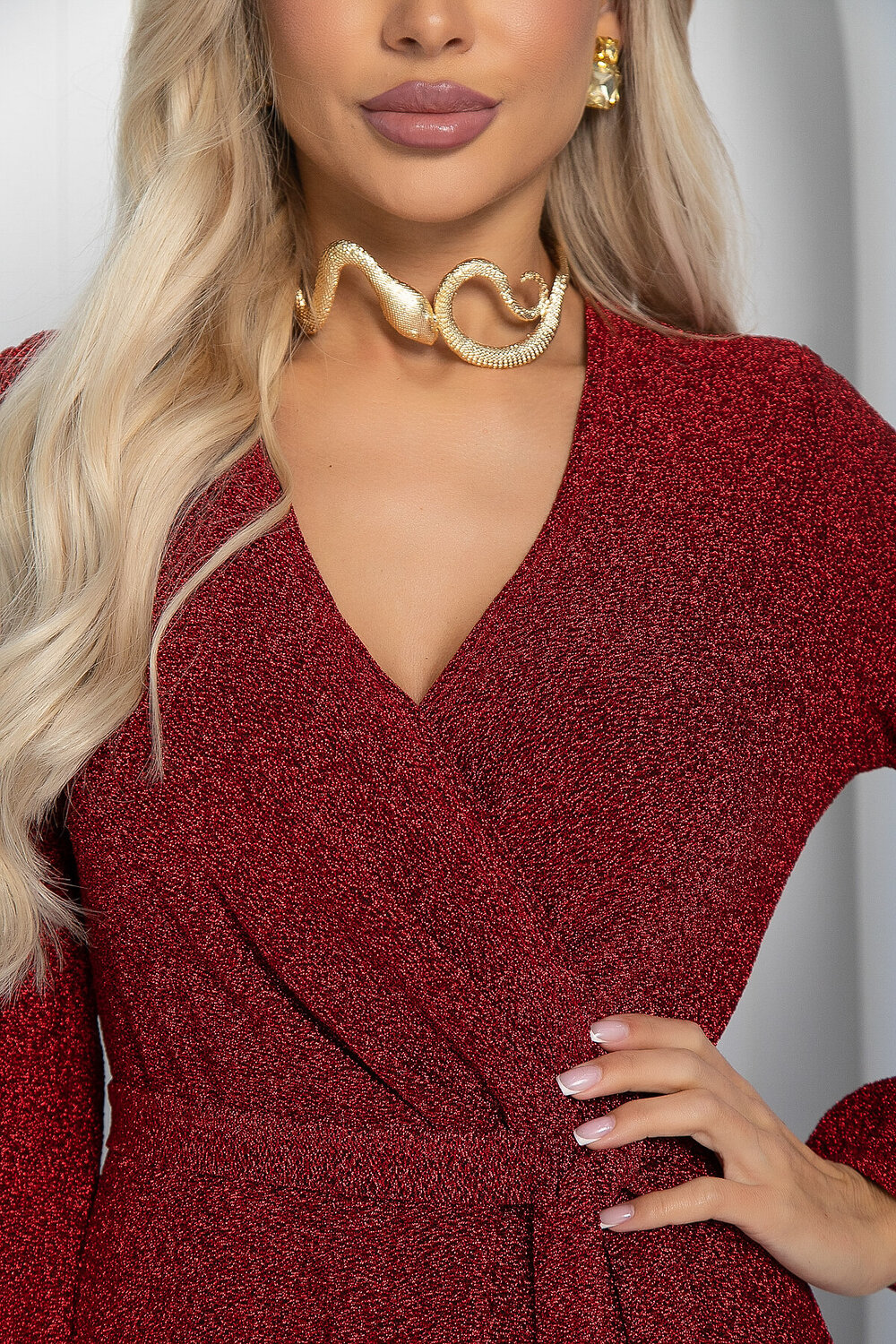 LT Collection Платье 565792 П14468-49М бордовый