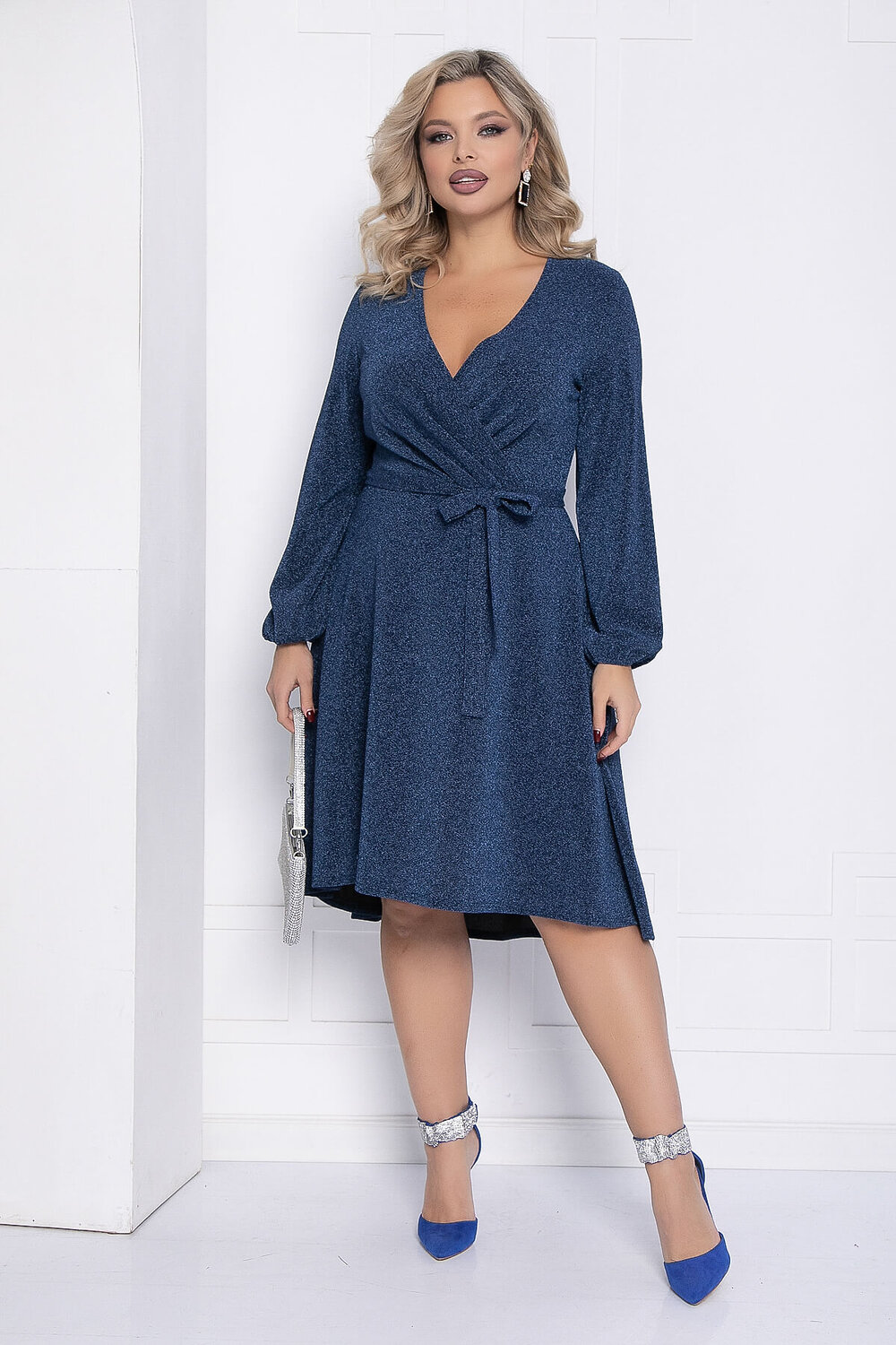 LT Collection Платье 565793 П14467-49М синий
