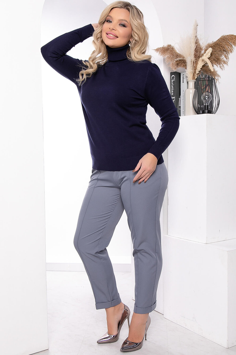 LT Collection Водолазка 565796 Б14536-20М темно-синий