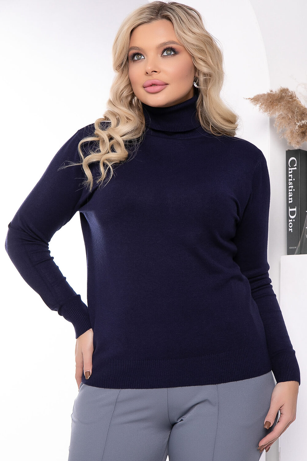 LT Collection Водолазка 565796 Б14536-20М темно-синий