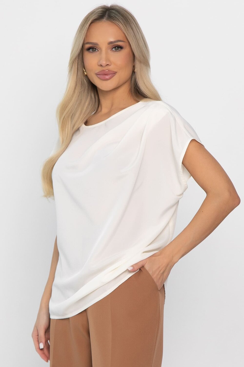 LT Collection Блуза 565797 Б14565-30М молочный