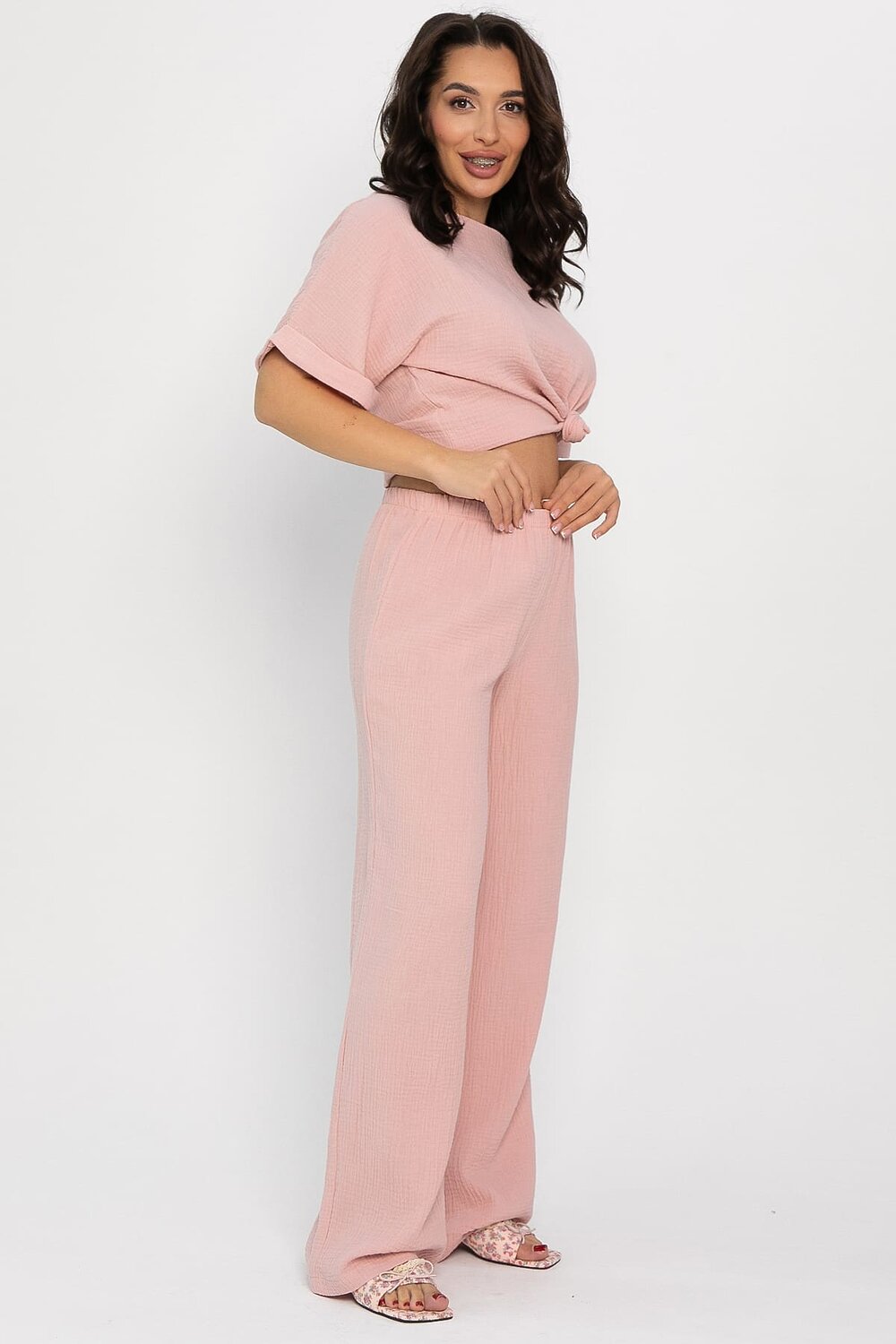 LT Collection Брюки 565804 Б14582-52М розовый