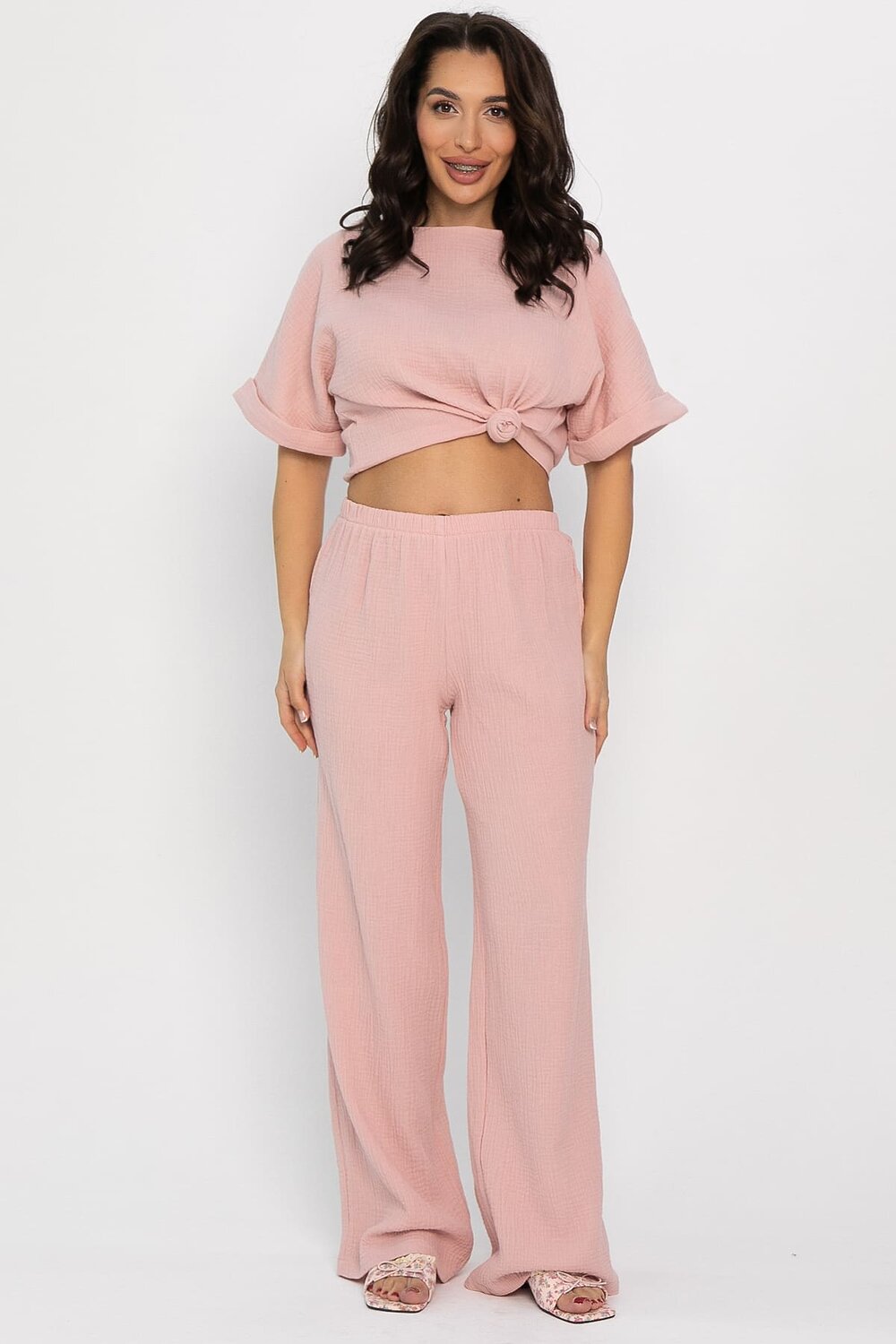 LT Collection Брюки 565804 Б14582-52М розовый