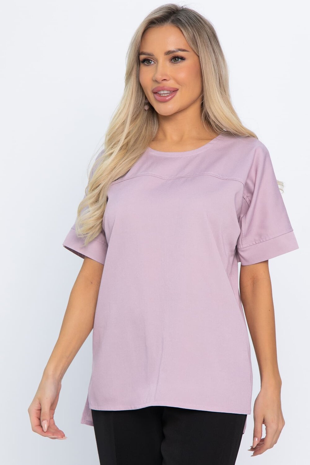 LT Collection Блуза 565807 Б14605-47М сиреневый