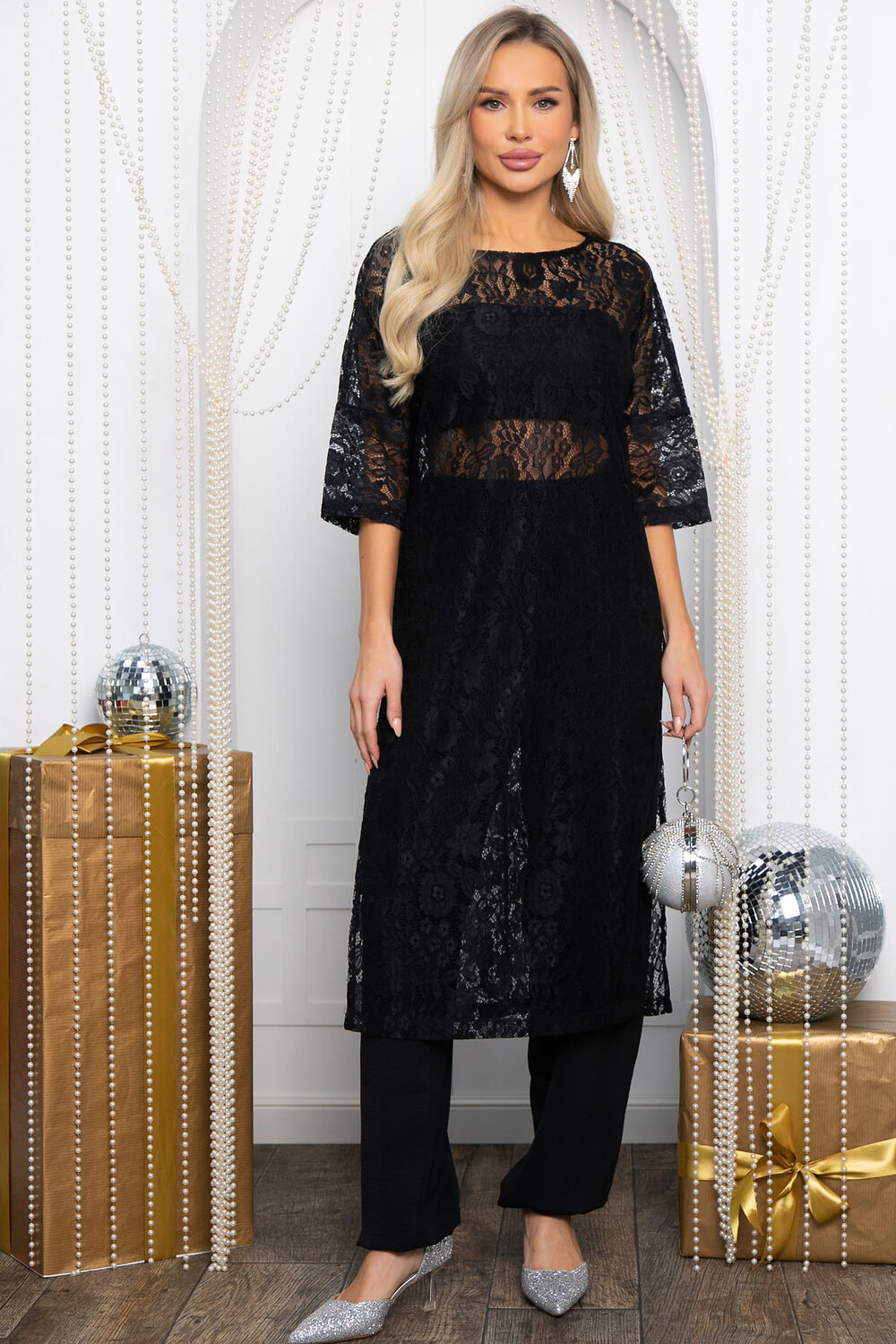 LT Collection Туника 565811 П14594-10М черный