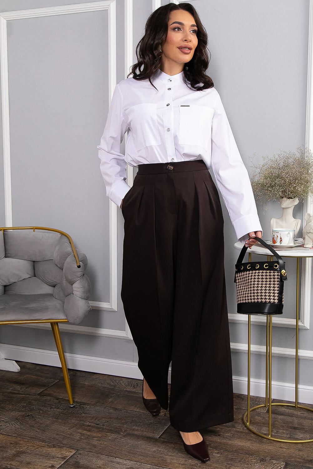 LT Collection Брюки 565813 Б14635-35М коричневый