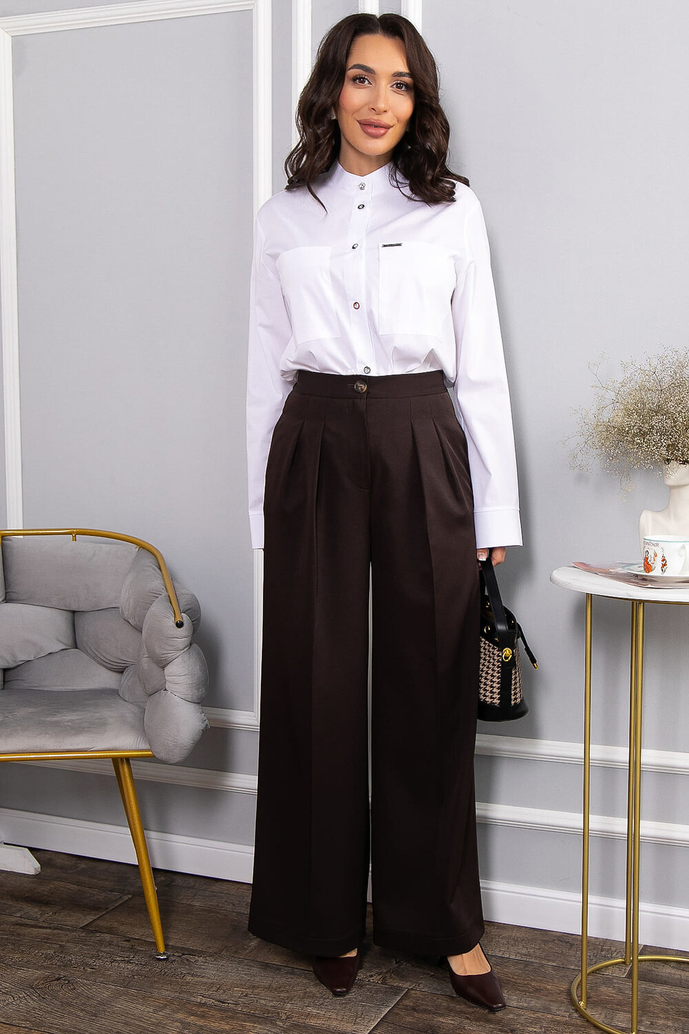 LT Collection Брюки 565813 Б14635-35М коричневый