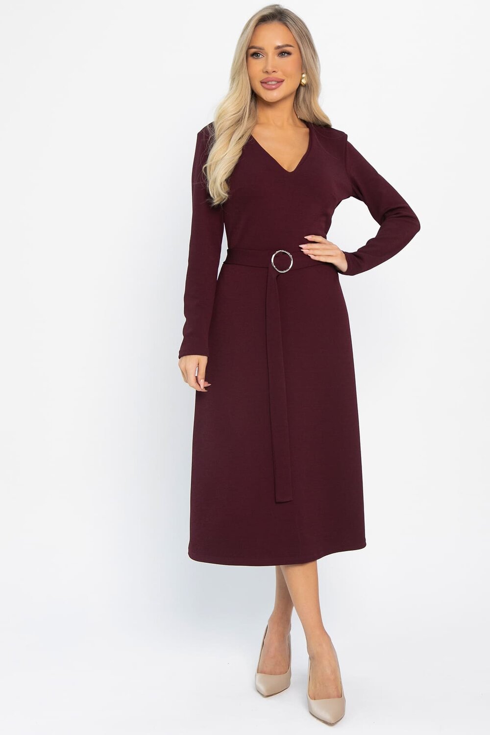 LT Collection Платье 565814 П14622-10М бордовый