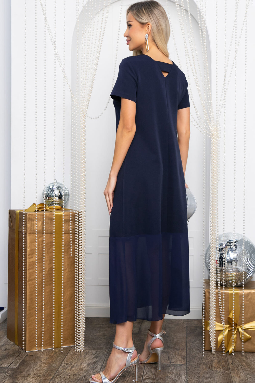 LT Collection Платье 565817 П14610-16М темно-синий