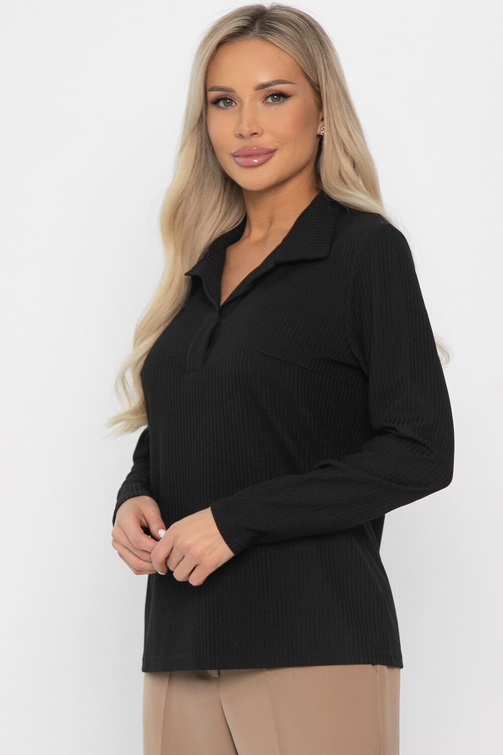 LT Collection Лонгслив 565962 Б14408-6М черный