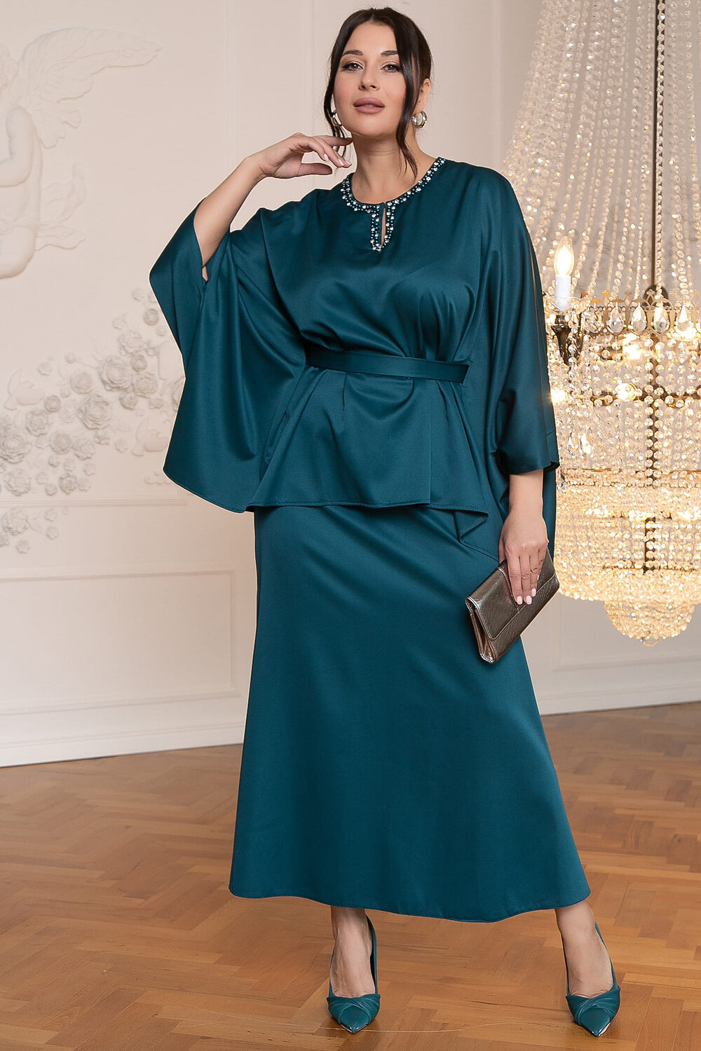 LT Collection Костюм 565964 К14392-5М изумрудный