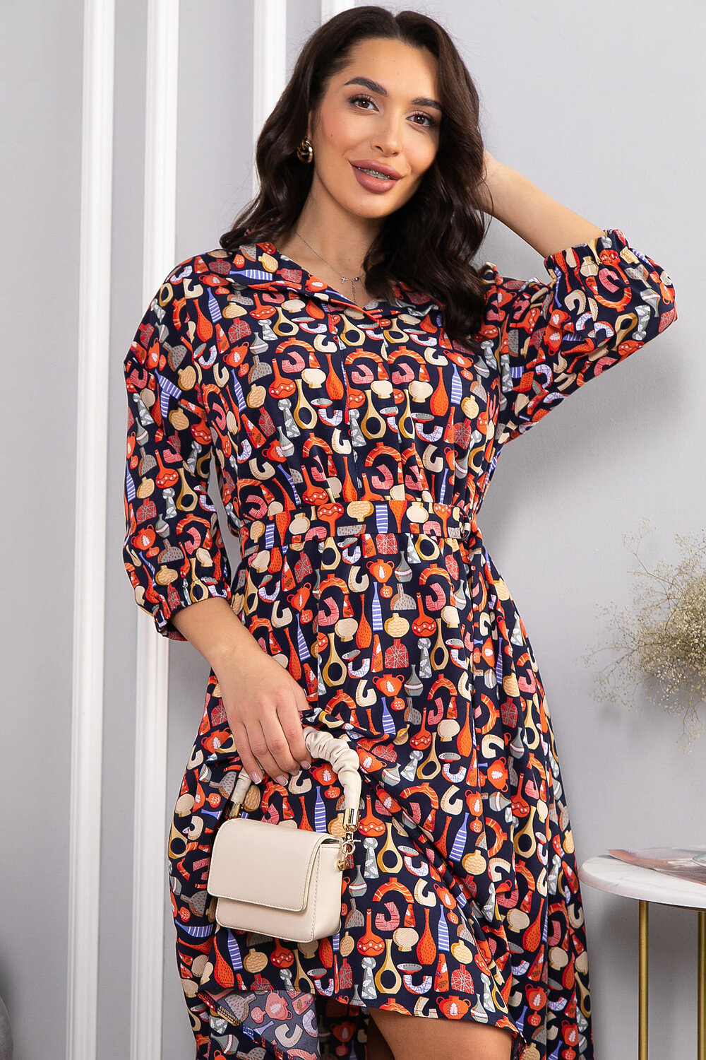 LT Collection Платье 565974 П14611-16М синий