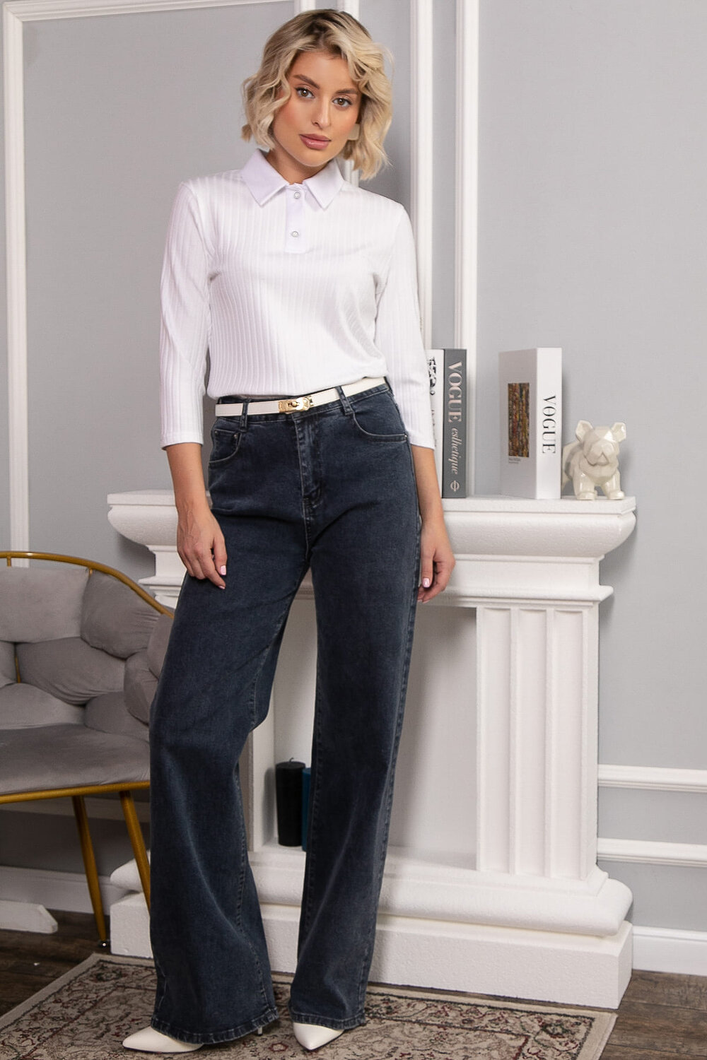 LT Collection Поло 565980 Б14642-10М белый