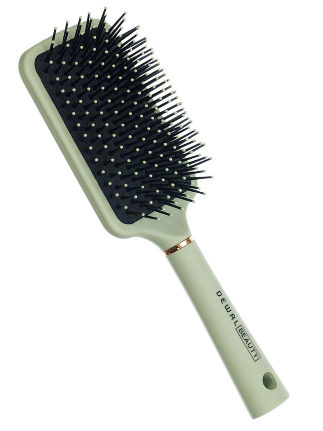 Dewal Beauty Щетка для волос серия «Магия» массажная, квадратная, 13 рядов, оливковый 566107 28013