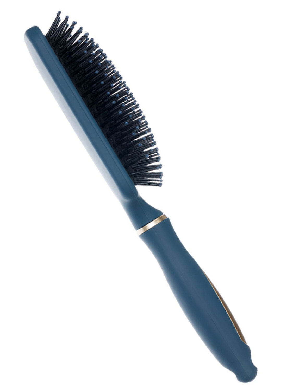 Dewal Beauty Щетка для волос серия «Магия» массажная, квадратная, 13 рядов, серо-синий 566108 28012