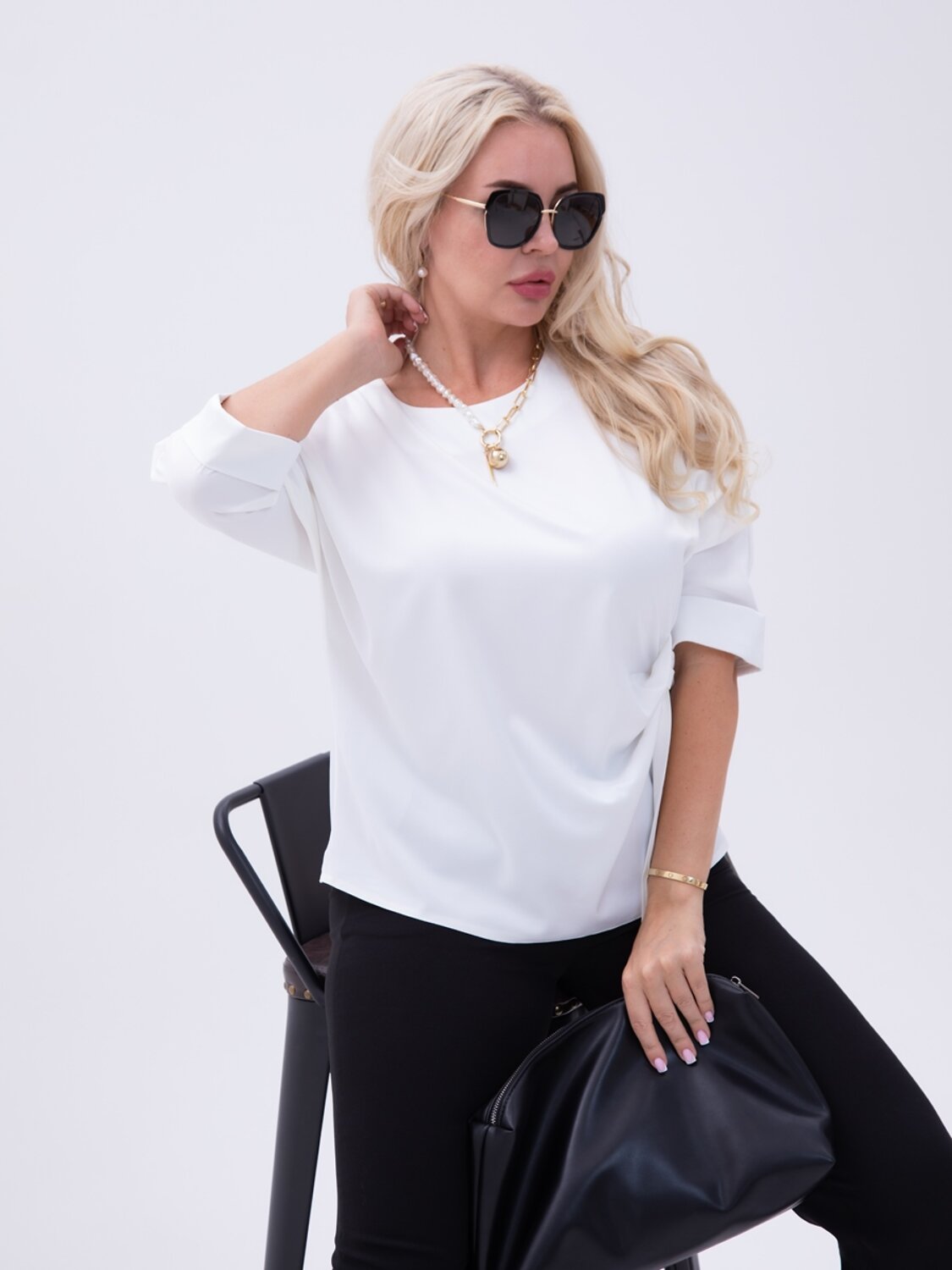 AandOstudio Блузка 566192 Б10030 белый